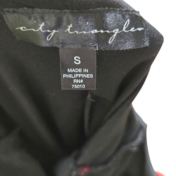 City Triangles Vtg 90s Y2K Whimsigoth Goth Witchy Babydoll Bow Dress S Holiday - Picture 7 of 12